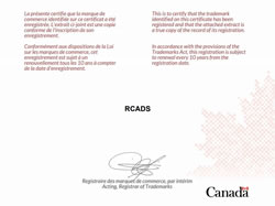 RCADS™ - Canada approval