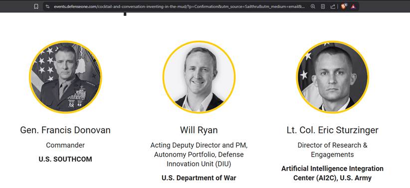 Inventing in the Mud meeting shared insights to the future of AI in the defense arena